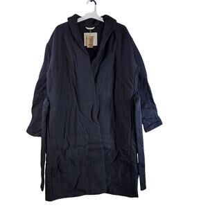 Amazon Women's Full Length Winter Coat, Single Snap, Black, Size L, NWT